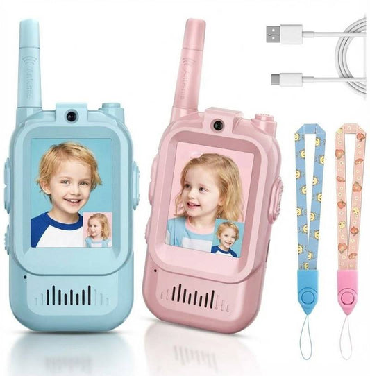 Smart Video Walkie Talkie for Kids (Rechargeable & Long Range)