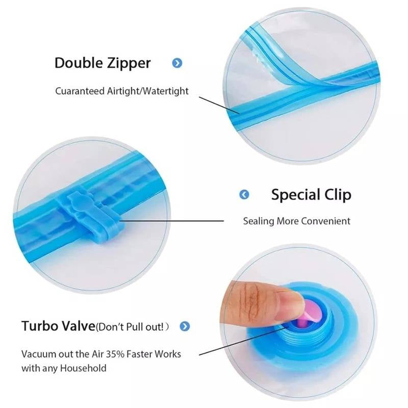 Big Vacuum Storage Bag with Pump 5 Bag 1 Pump