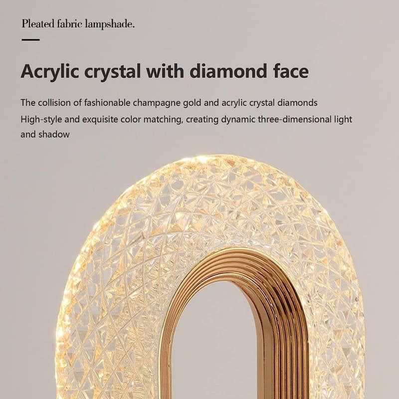 Oval Crystal Lamp