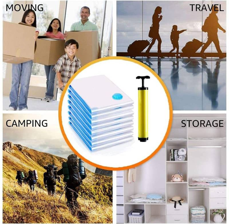 Big Vacuum Storage Bag with Pump 5 Bag 1 Pump